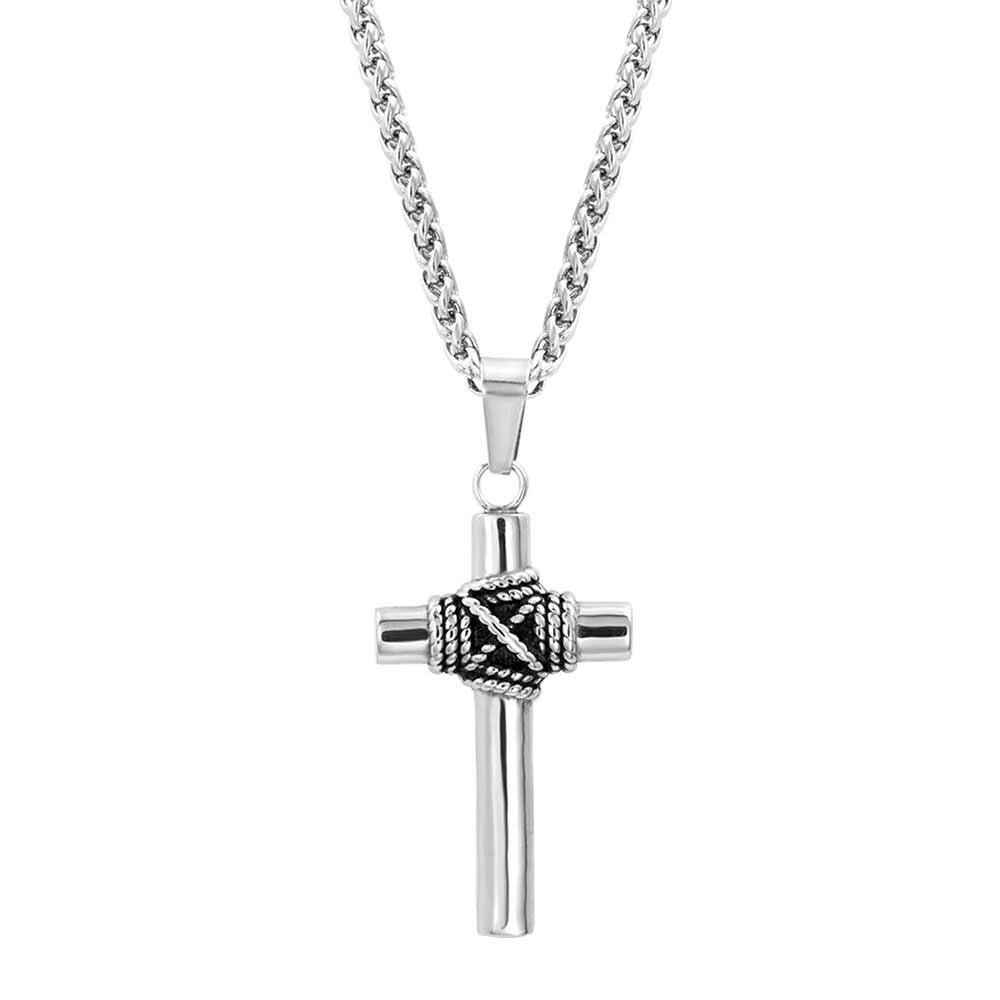 Montana Silversmiths Men's Modern Art Cross Necklace - Country Outfitter