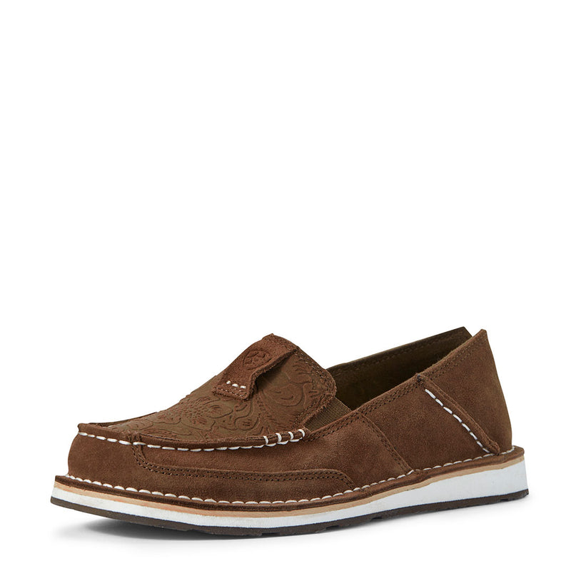 Ariat Women's Cruiser Tooled Suede Slip On Shoes