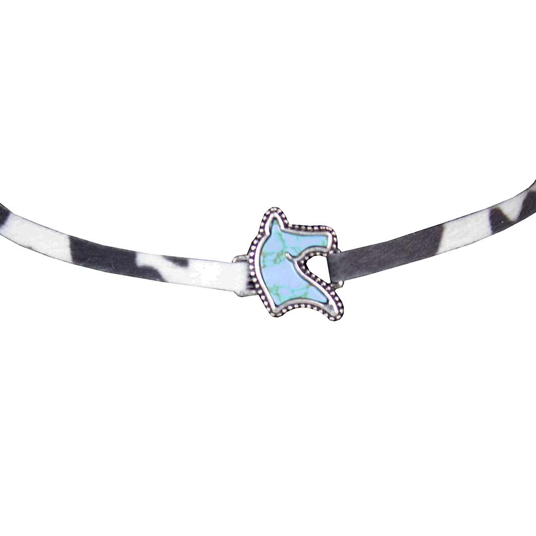 Wyo-Horse Women's Horse Head Pendant Choker