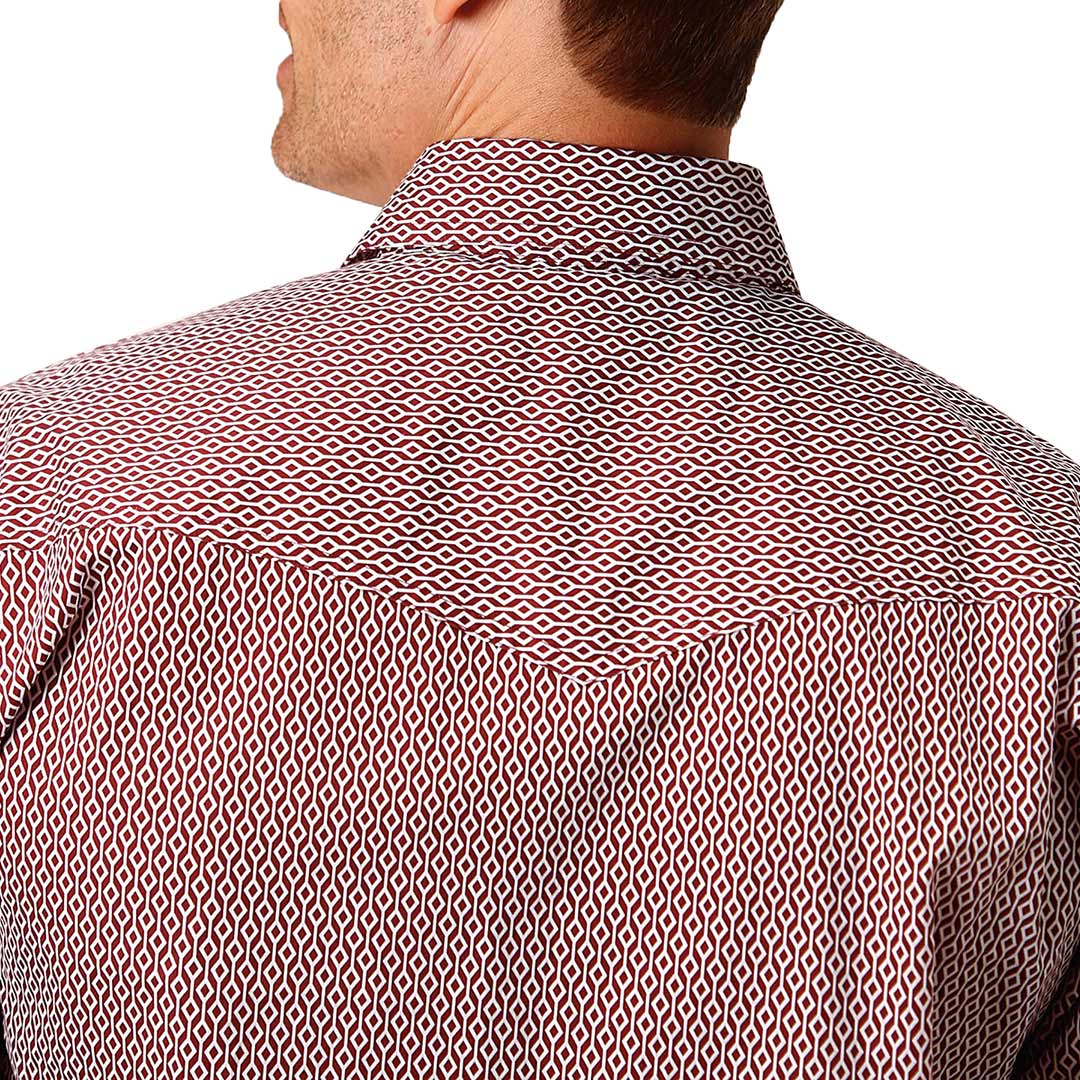 Roper Men's Geometric Print Snap Shirt
