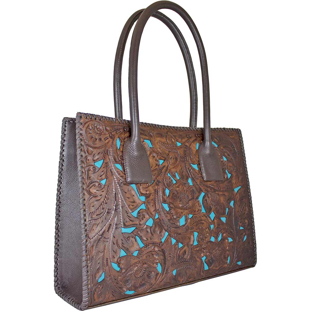 Juan Antonio Bristish Tan Tote with Fringe
