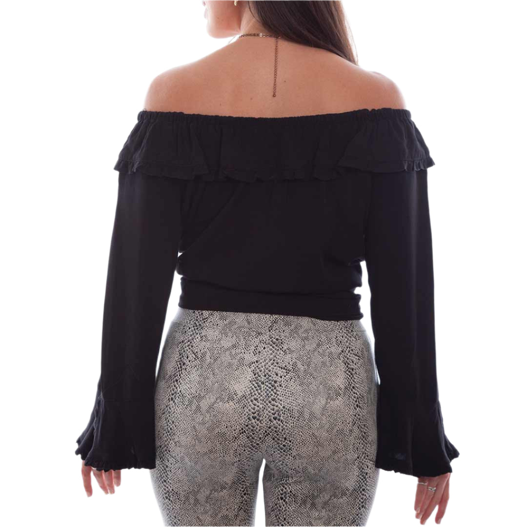 Scully Women's Off Shoulder Button-Down Blouse