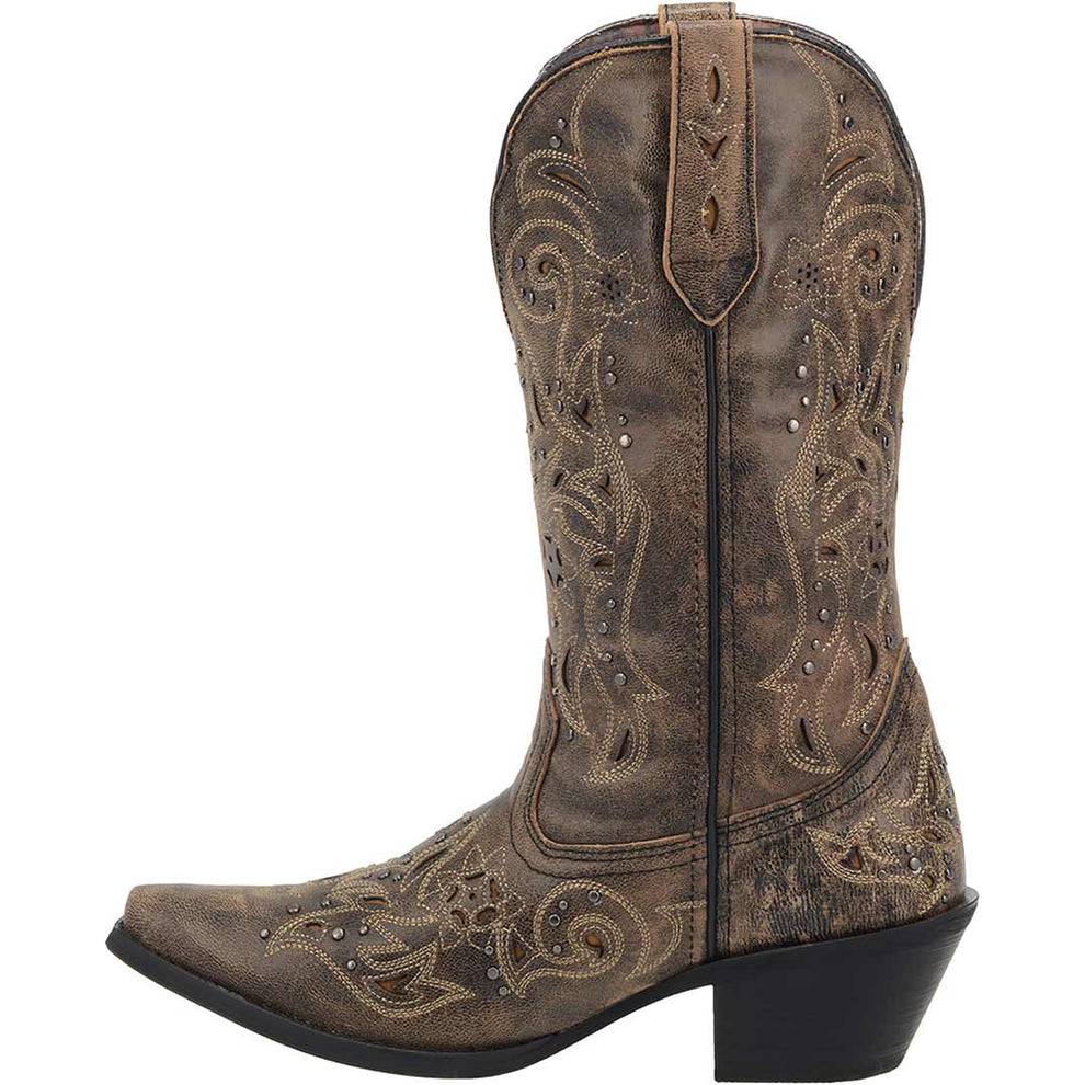 Laredo Women's Vanessa Wide Calf Leather Cowgirl Boots