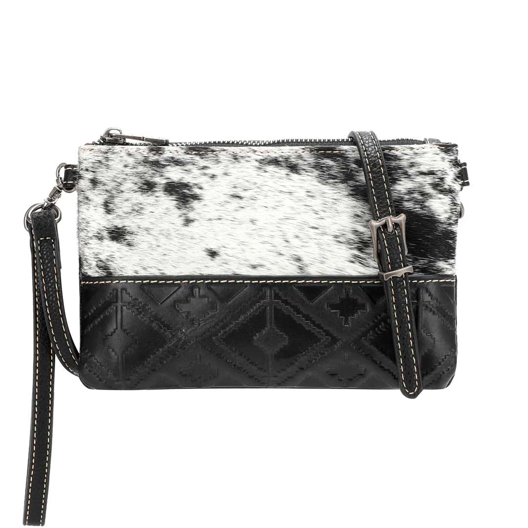 Montana West Hair-On Cowhide Leather Crossbody/Clutch
