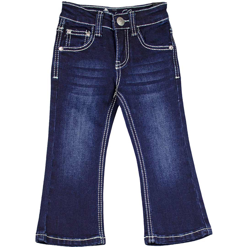 Rodeo Girl Toddler Girls' Horseshoe Star Bootcut Jeans