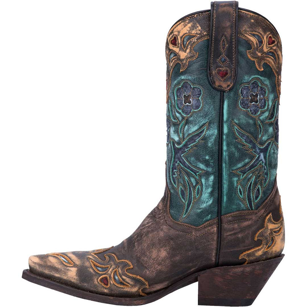 Dan Post Women's Vintage Bluebird Snip Toe Cowgirl Boots