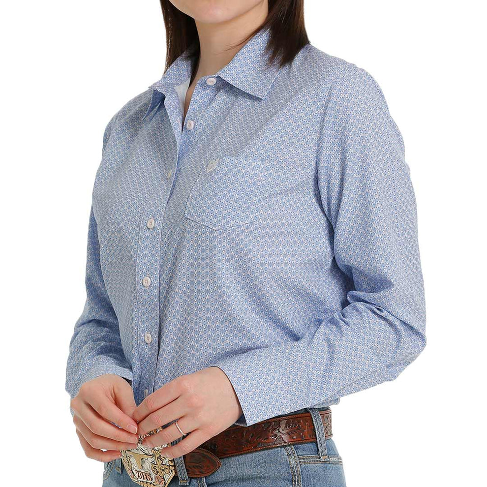 Cinch Women's ArenaFlex Geometric Print Button-Down Shirt