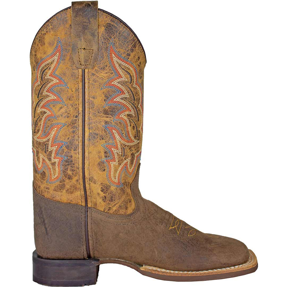 Old West Youth Distressed Vamp Cowboy Boots