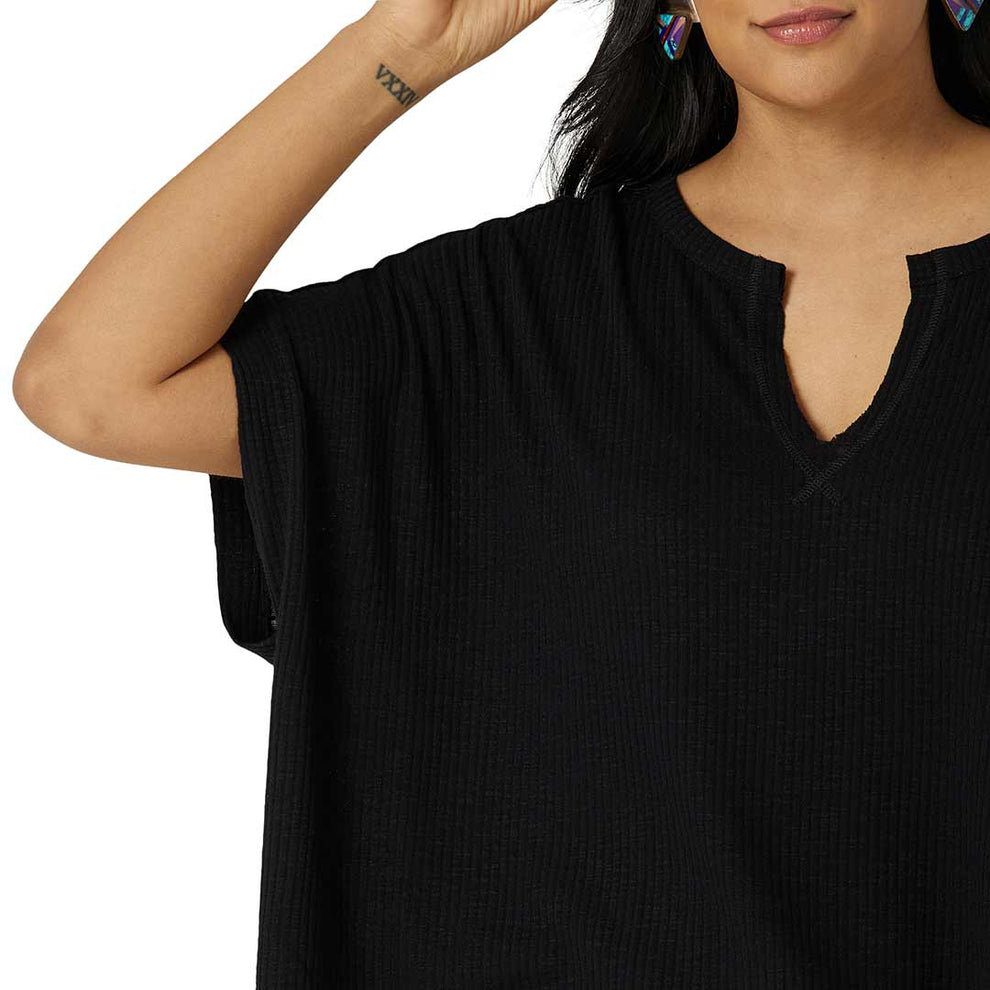 Wrangler Women's Retro Ribbed Knit Dolman T-Shirt
