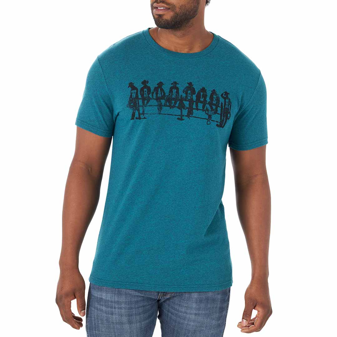 Wrangler Men's Cowboy Fence Graphic T-shirt
