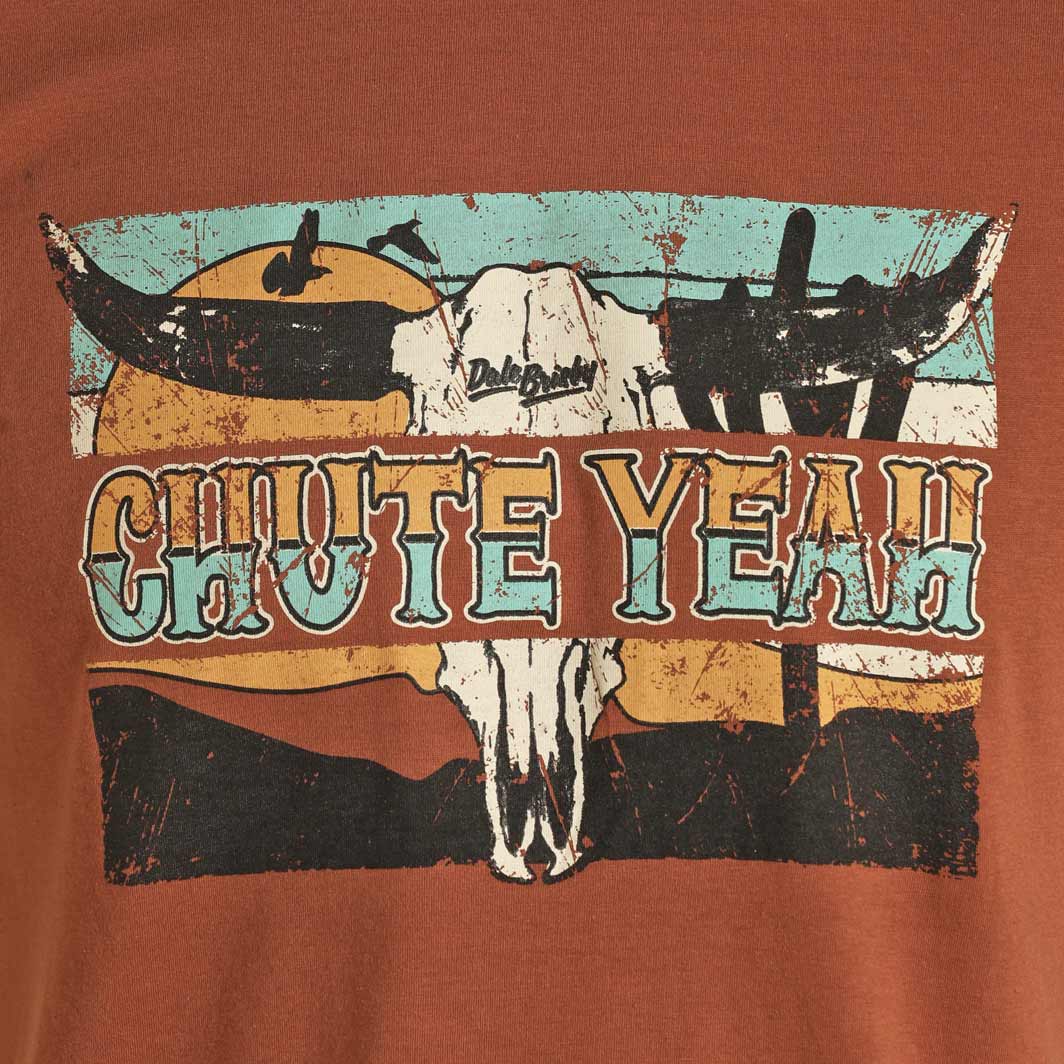 Dale Brisby Men's Chute Yeah Skull Graphic T-shirt