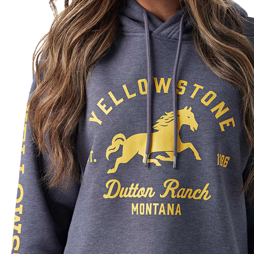 Wrangler X Yellowstone Women's Dutton Ranch Cropped Hoodie