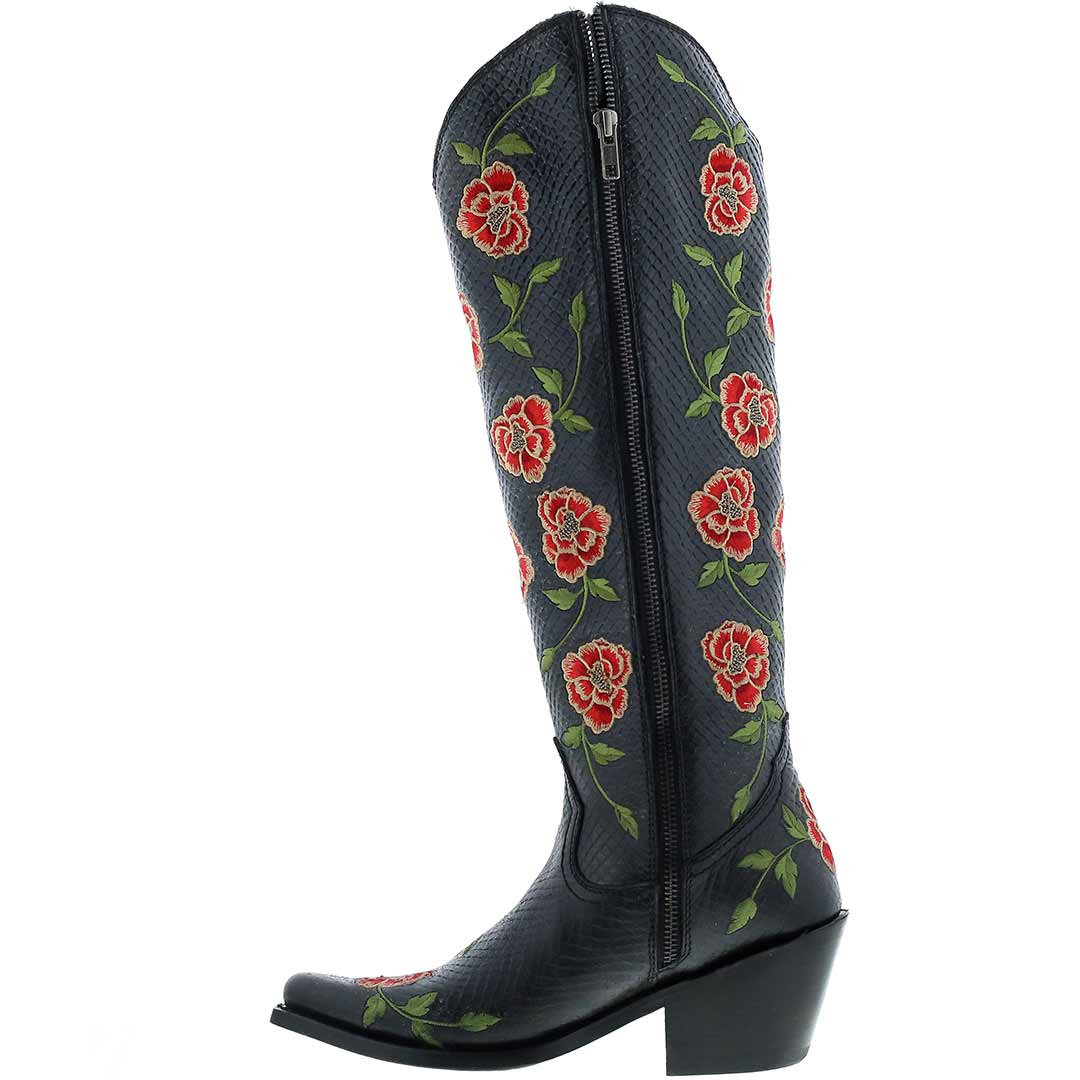 Black female cowboy boots sales