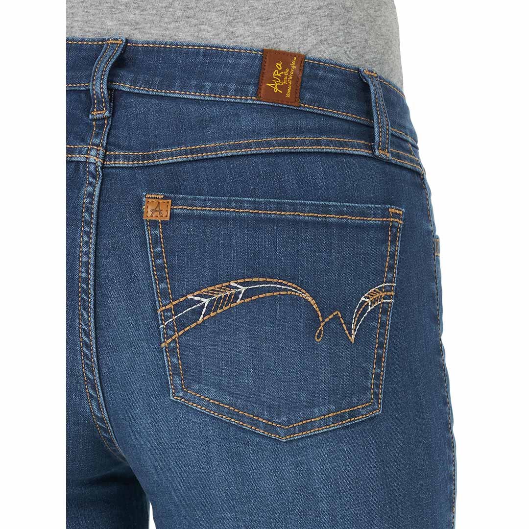 Wrangler Women's Aura Instantly Slimming Straight Leg Jeans
