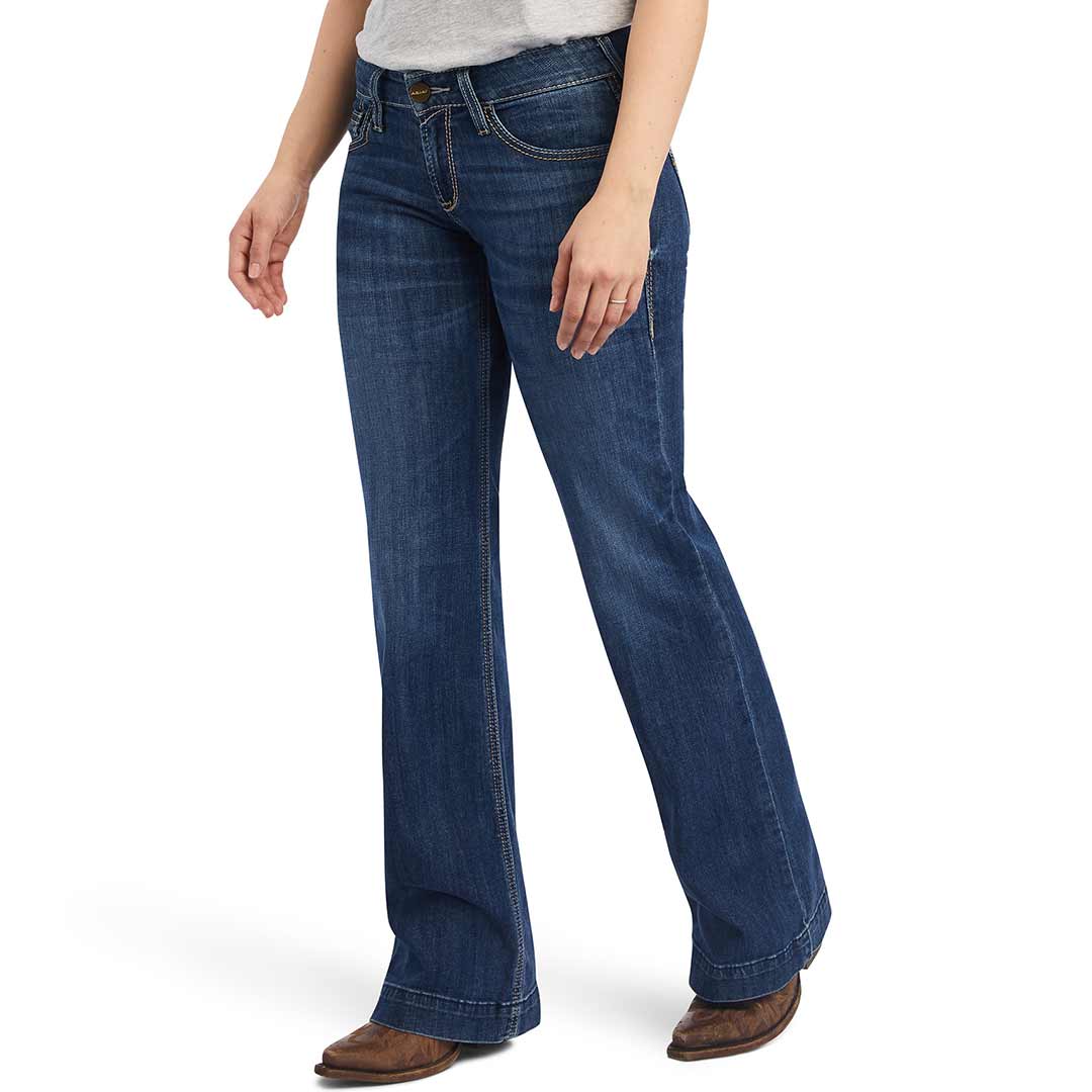 Ariat Women's Trouser Mid Rise Amaryllis Wide Leg Jeans