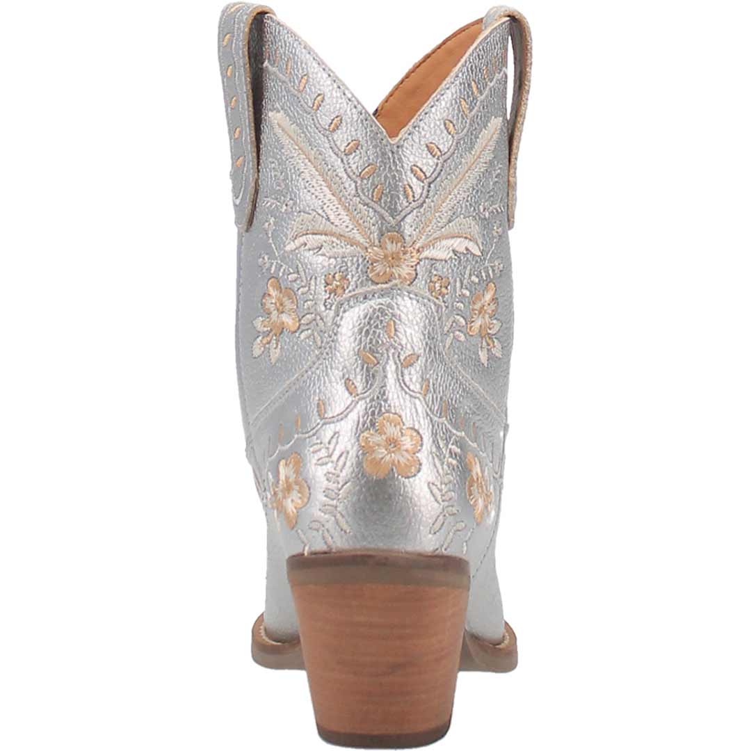 Dingo Women's Primrose Metallic Leather Cowgirl Booties