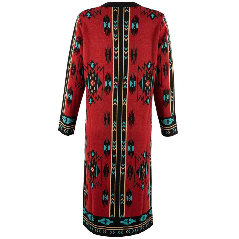 Time of the West Women's Aztec Duster Cardigan