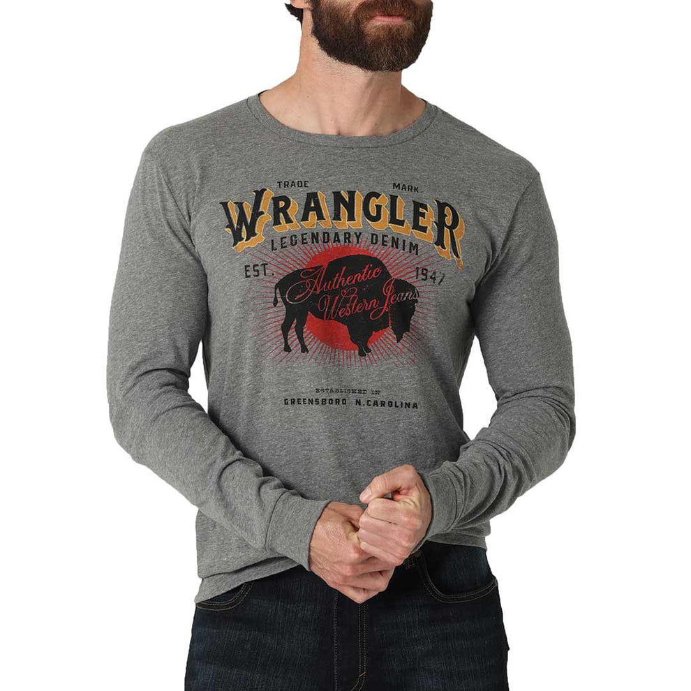 Wrangler Men's Long Sleeve Graphic T-Shirt