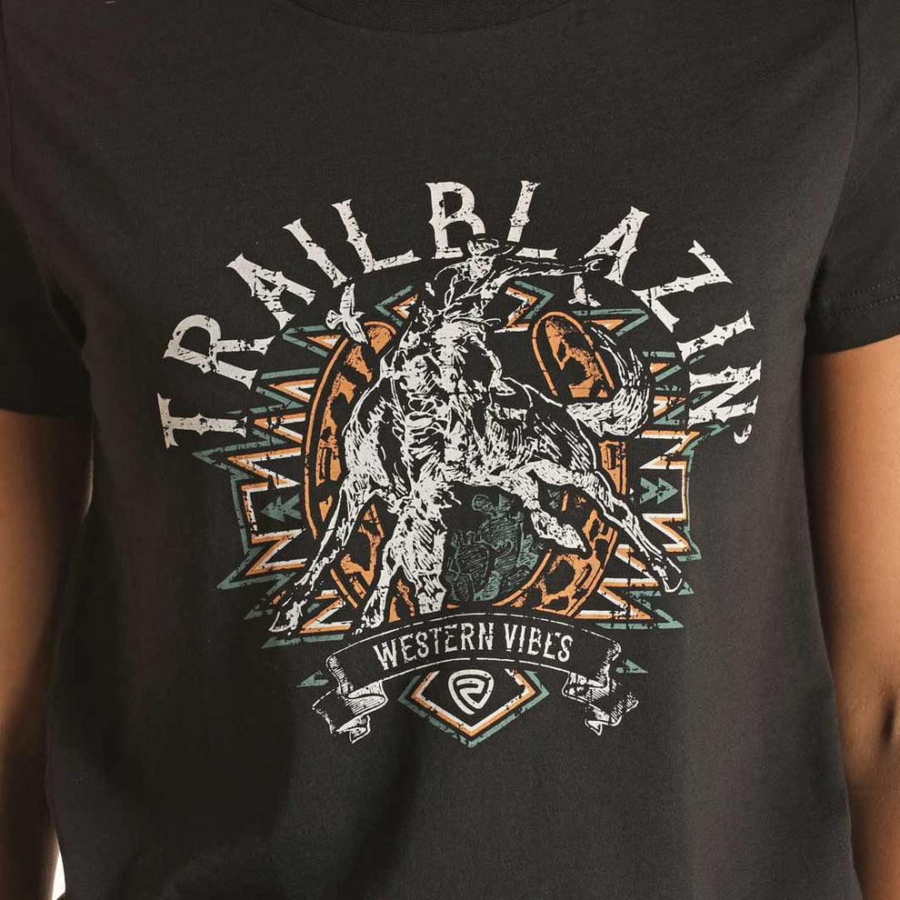 Rock & Roll Cowgirl Women's Trail Blazin Graphic T-Shirt