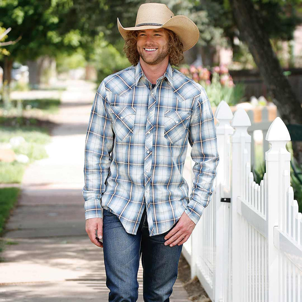 Tin Haul Men's Plaid Snap Shirt
