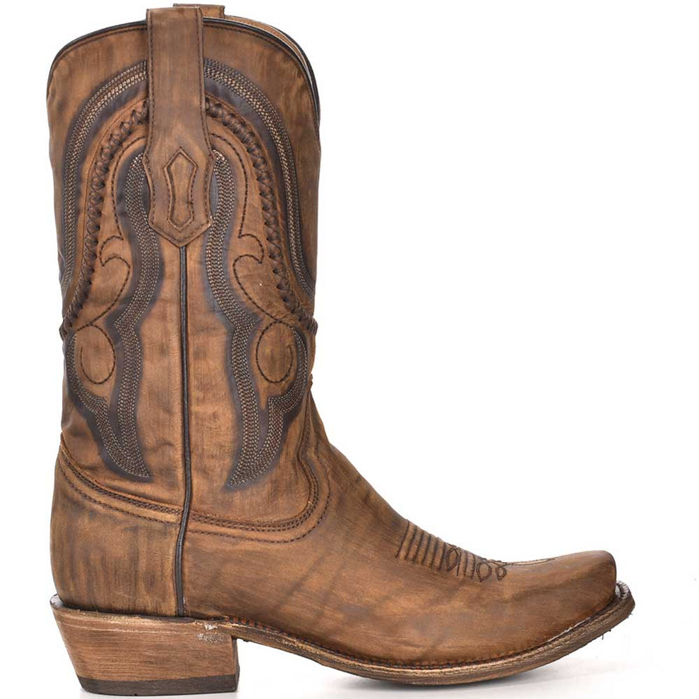 Corral Boot Co. Men's Embroidered X-Stitch Cowboy Boots
