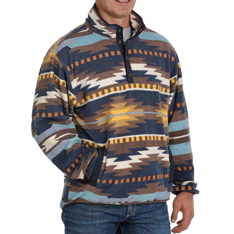 Cinch Men's Aztec Polar Fleece Pullover