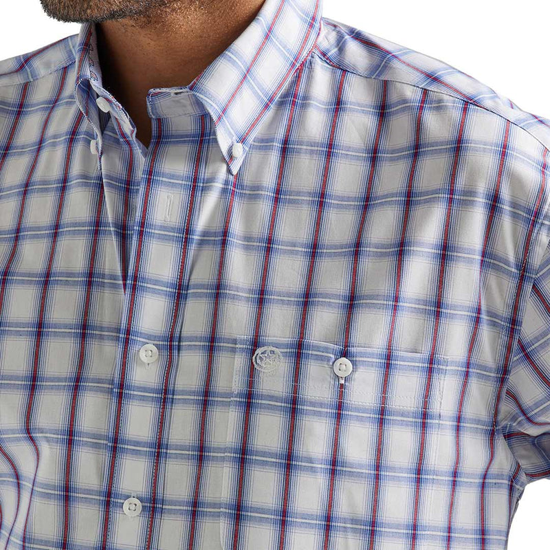 Wrangler Men's George Strait Button-Down Plaid Shirt