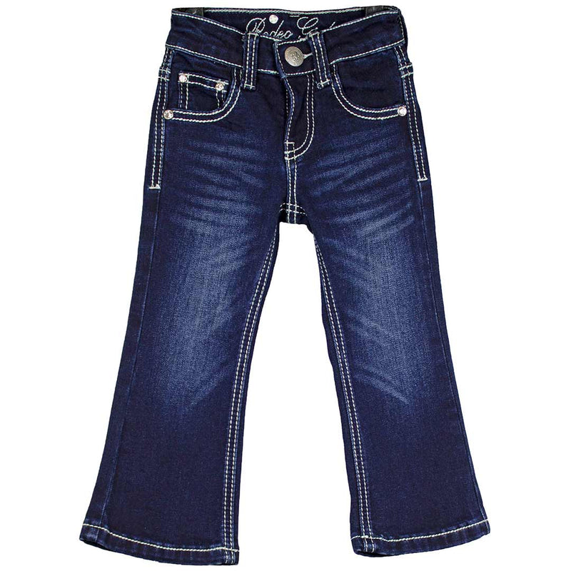 Rodeo Girl Toddler Girls' Steer Head Bootcut Jeans