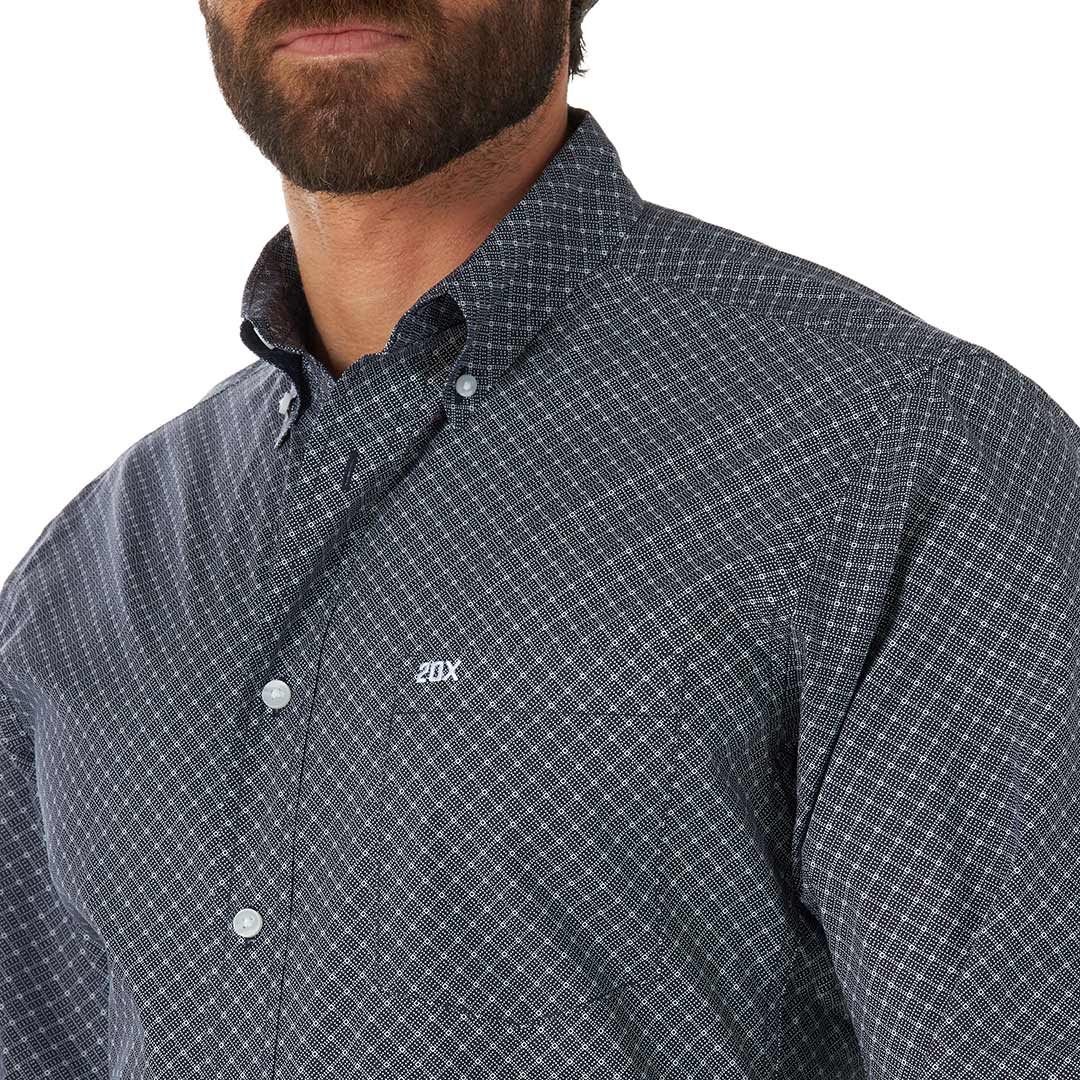 Wrangler Men's 20X Competition Button-Down Print Shirt