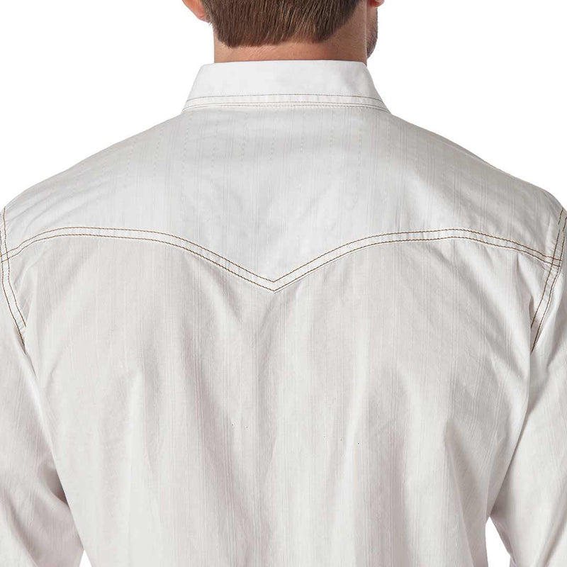 Wrangler Men's Retro Solid Dobby Snap Shirt
