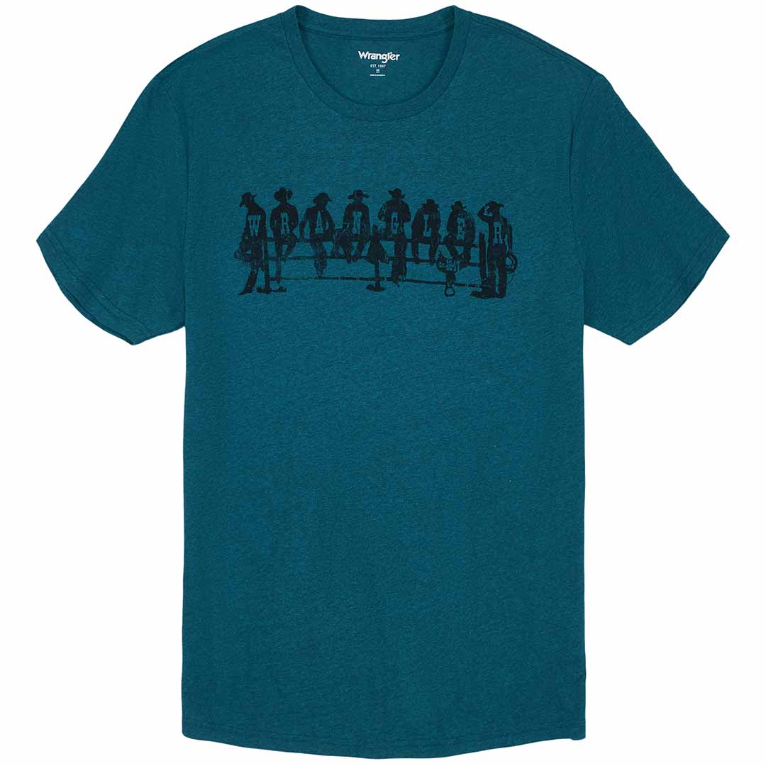 Wrangler Men's Cowboy Fence Graphic T-shirt