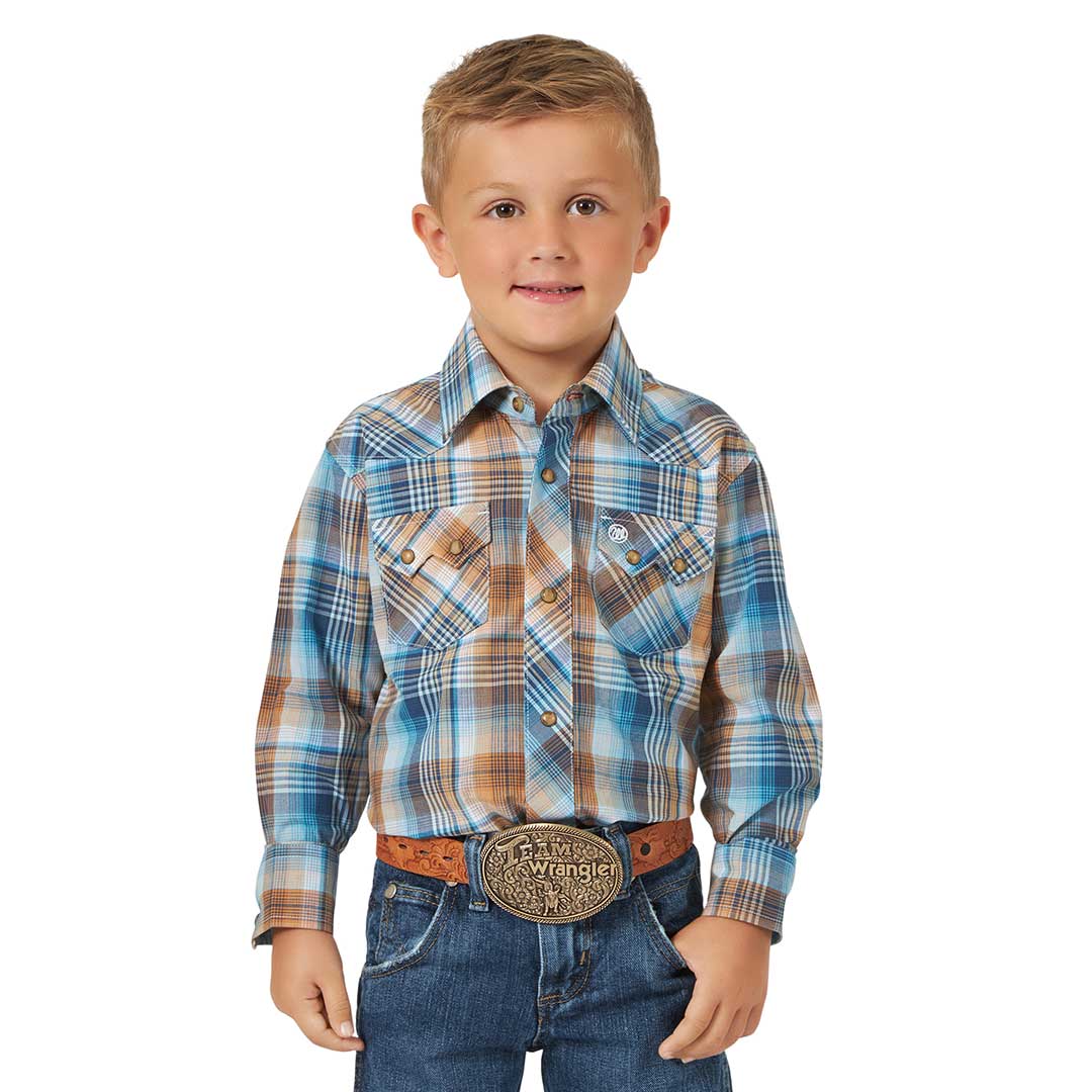 Wrangler Boy's Retro Plaid Shirt