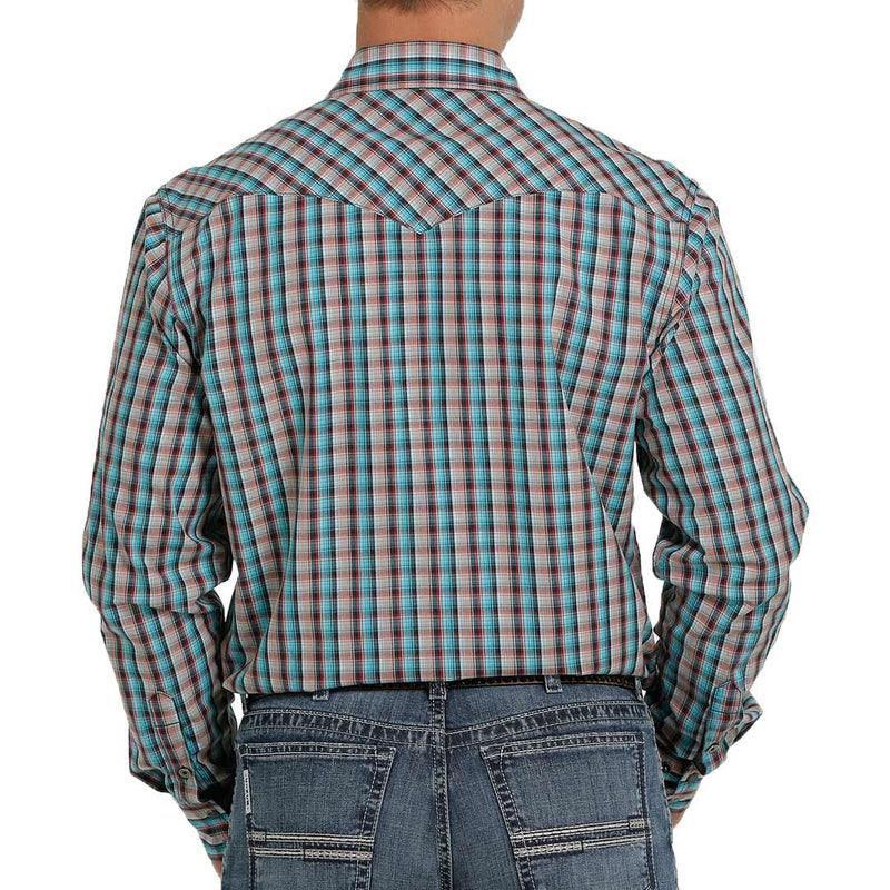 Cinch Men's Modern Fit Plaid Snap Shirt