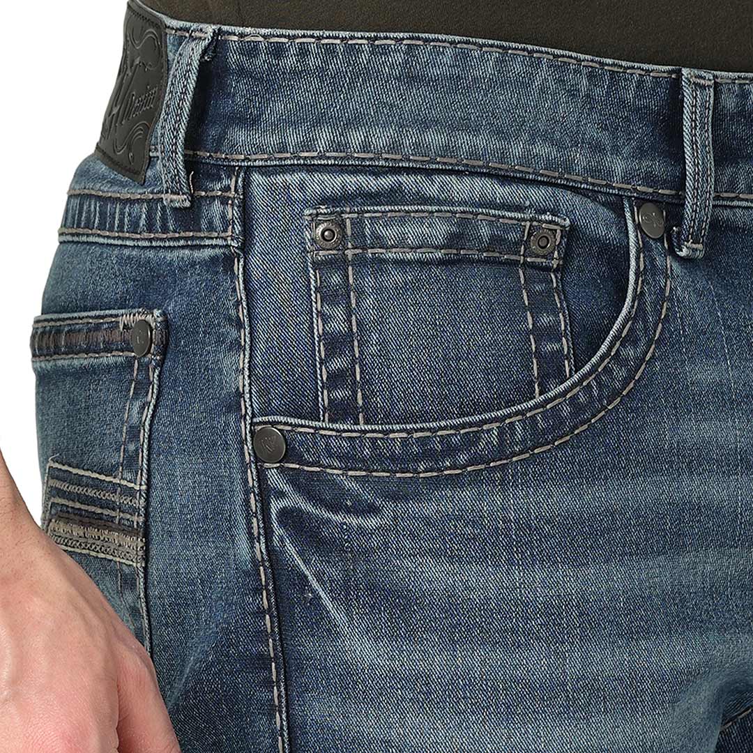Wrangler Men's Rock 47 Slim Fit Bootcut Jeans