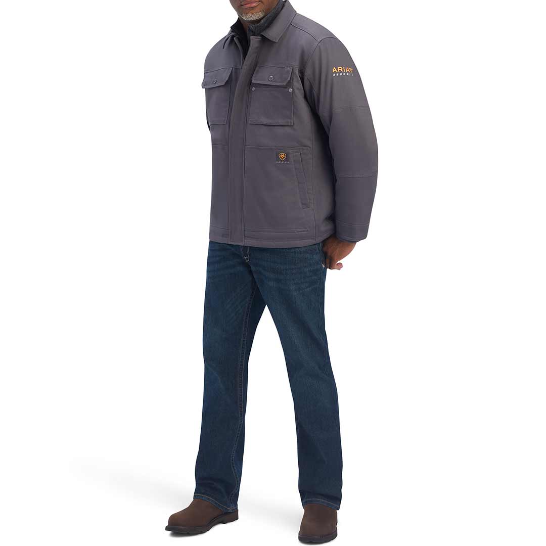 Ariat Men's Rebar DuraCanvas Sherpa-Lined Coat