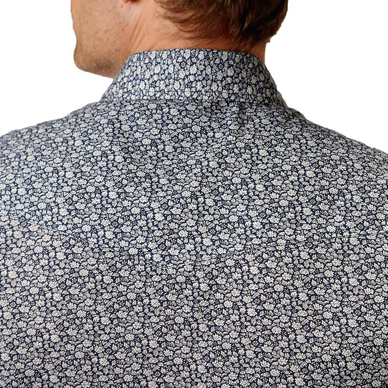 Roper Men's Mini Floral Print Snap Shirt