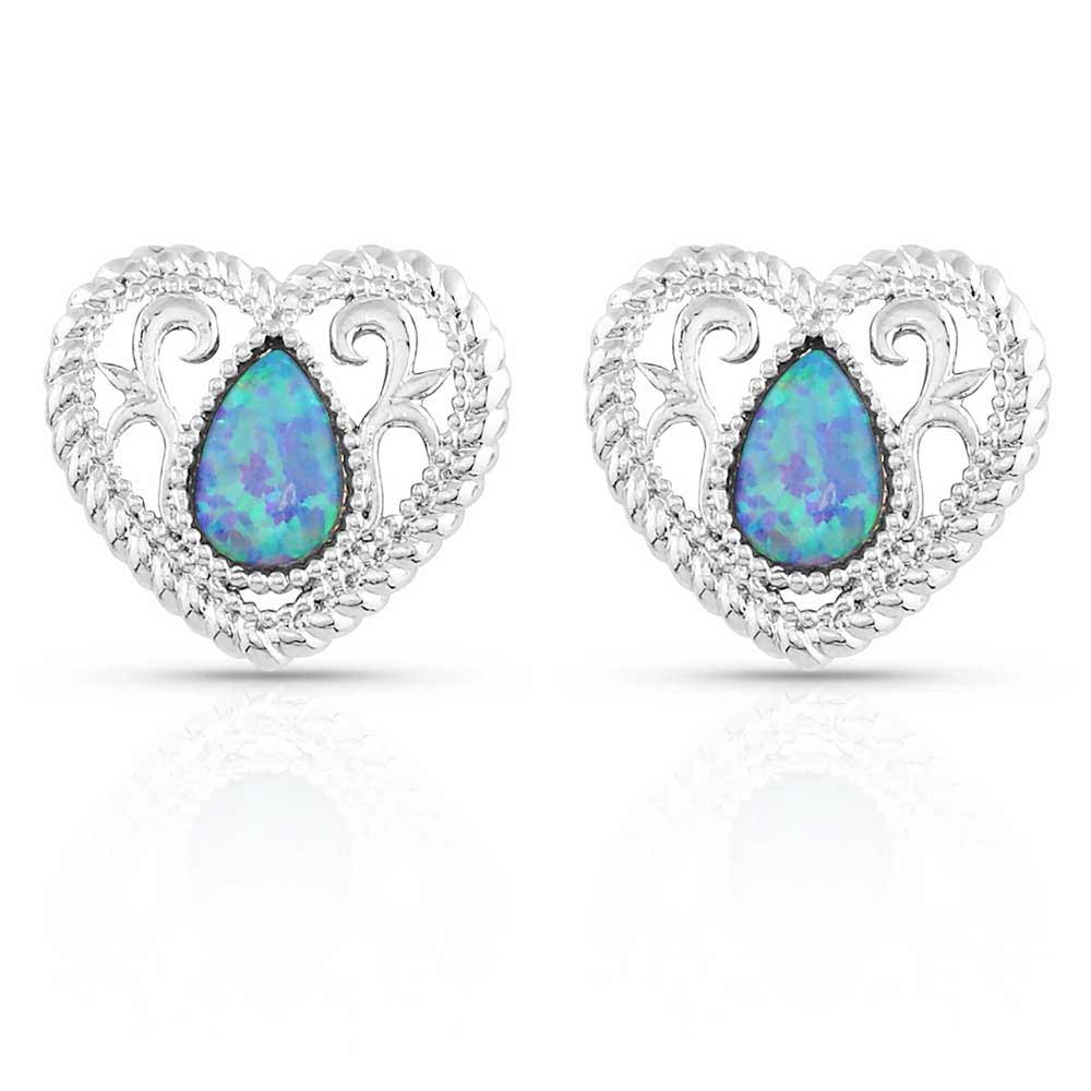 Montana Silversmiths Gleeful Heart Silver Earrings