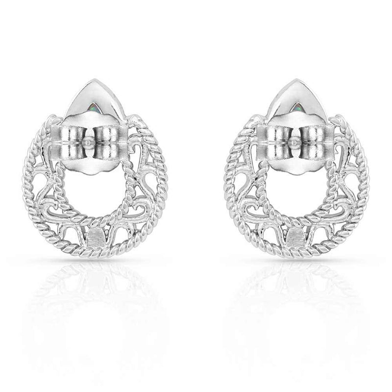 Montana Silversmiths Roped In Horseshoe Earrings