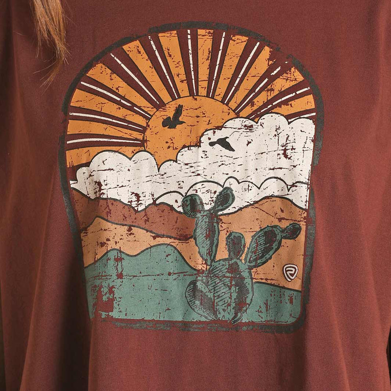 Rock & Roll Cowgirl Women's Desert Fringe Graphic T-Shirt