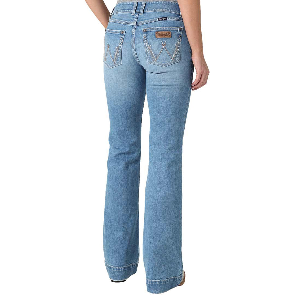 Wrangler retro women's mae high waist trouser jeans Clearance