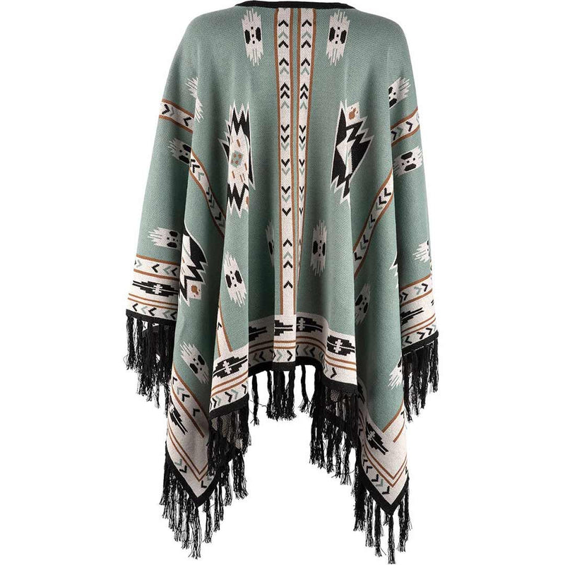 Time of the West Women's Aztec Pattern Cape