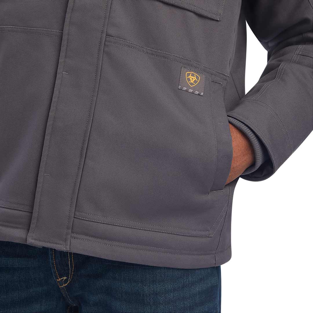 Ariat Men's Rebar DuraCanvas Sherpa-Lined Coat