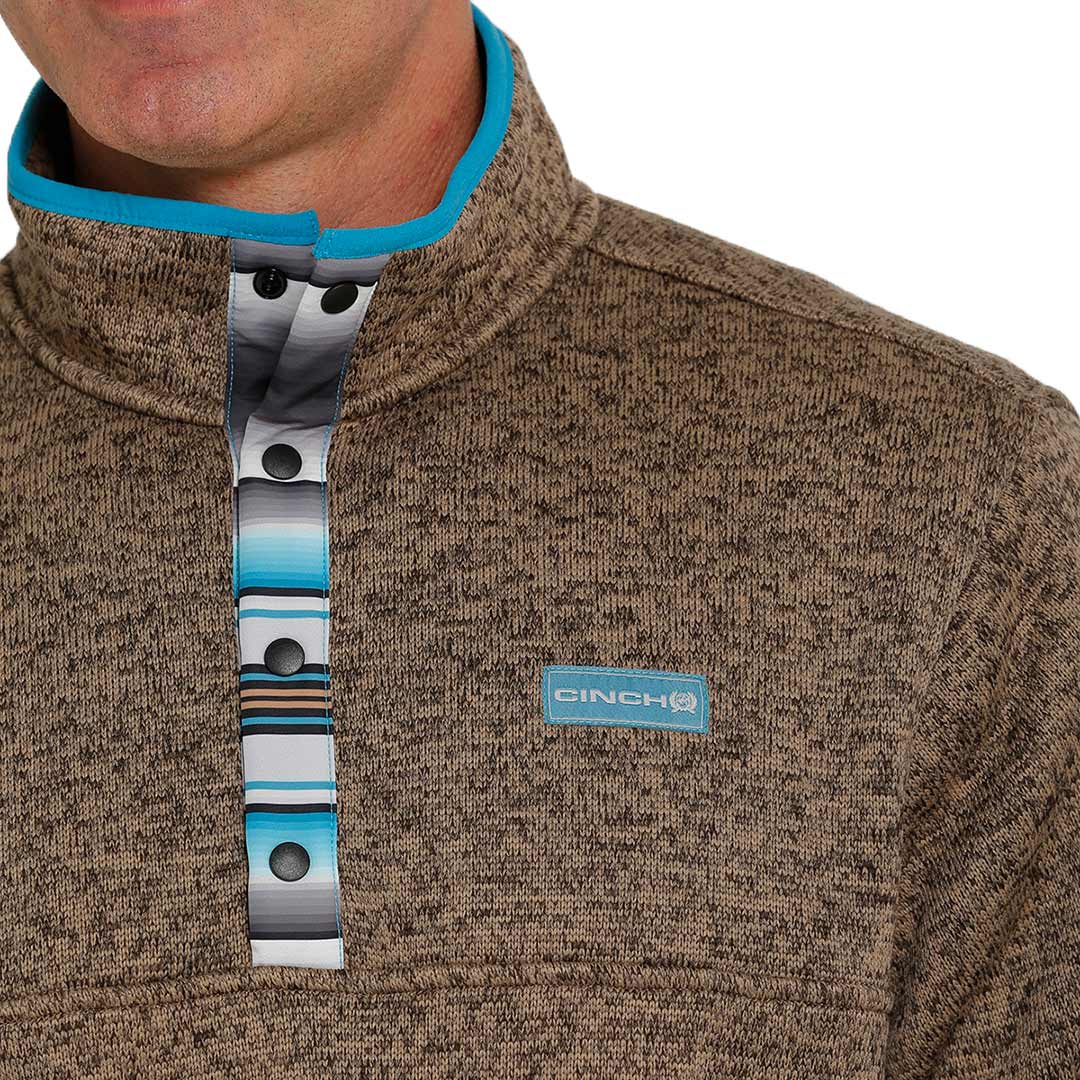 Cinch Men's 1/4 Snap Knit Pullover