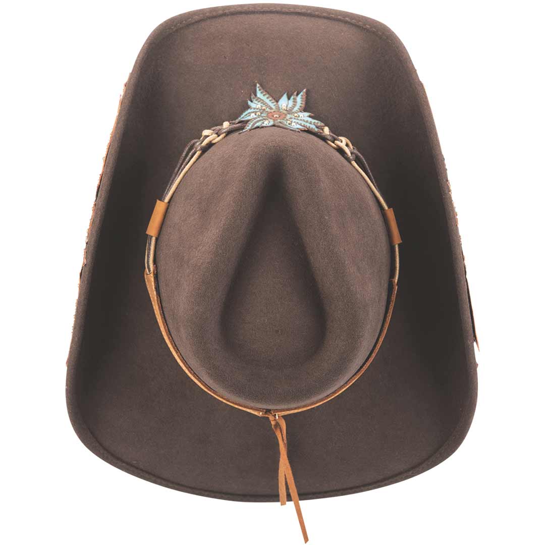 Leather cowboy hats for women outlet