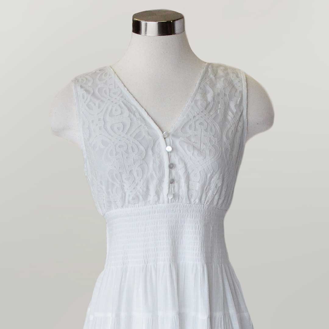 Keren Hart Women's Lace Accent Sleeveless Dress