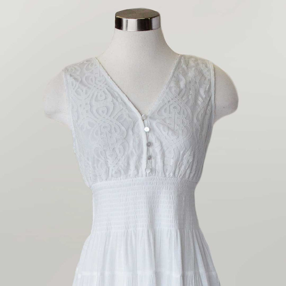 Keren Hart Women's Lace Accent Sleeveless Dress