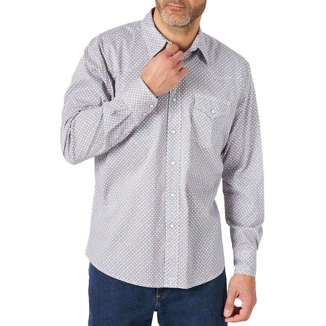 Wrangler Men's 20X Competition Advanced Comfort Print Snap Shirt