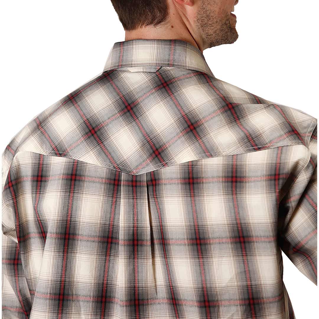 Roper Men's Amarillo Plaid Print Snap Shirt