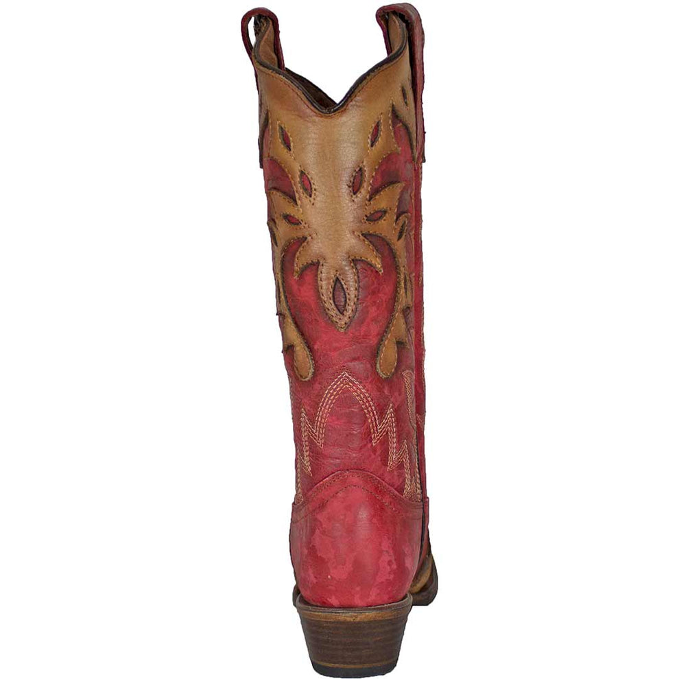 Circle G Women's Tobacco Overlay Cowgirl Boots