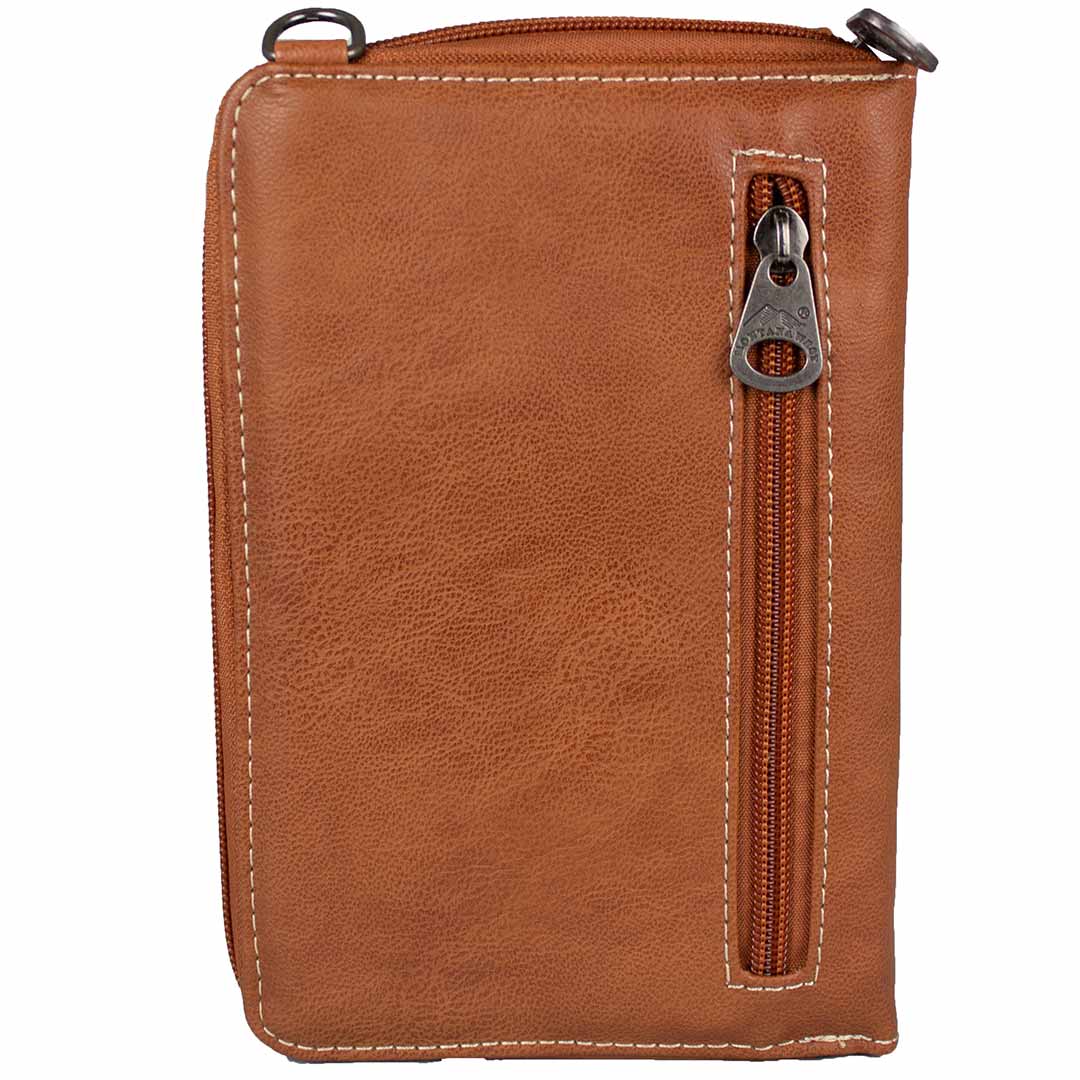 Montana West Tooled Leather Crossbody Wallet/Phone Case